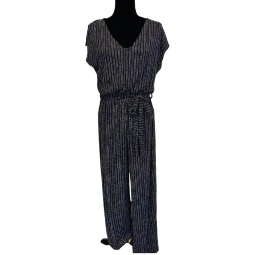 GEORGE Striped Wide Leg Jumpsuit